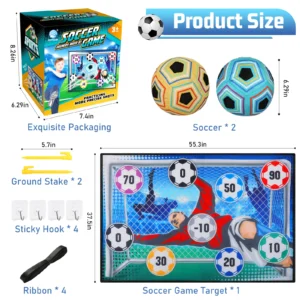 Football Soccer Sticky Goal Toy