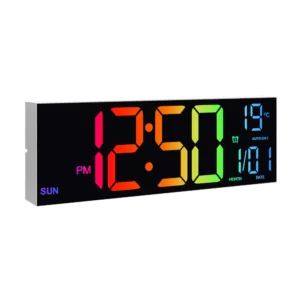 Large Digital Wall Clock, Big LED Display with Remote