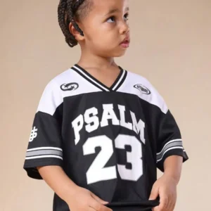 Oversized Kids V-Neck Mesh Jersey