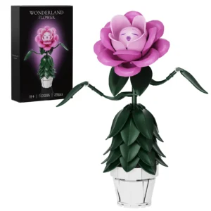 Rose Flower Building  Bricks Sets (220 PCS)