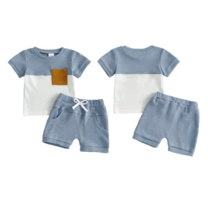 Infant Boy Casual Summer Clothes Set with Printed T-shirt