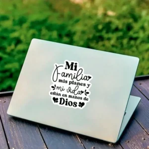 1pc "My Family And Life Are In God" Vinyl Decal Sticker For Car,