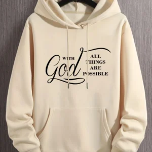 Men's "With God All Things Are Possible" Hooded Sweatshirt
