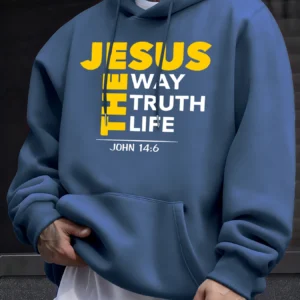 Men's Fleece Hoodie With Pockets