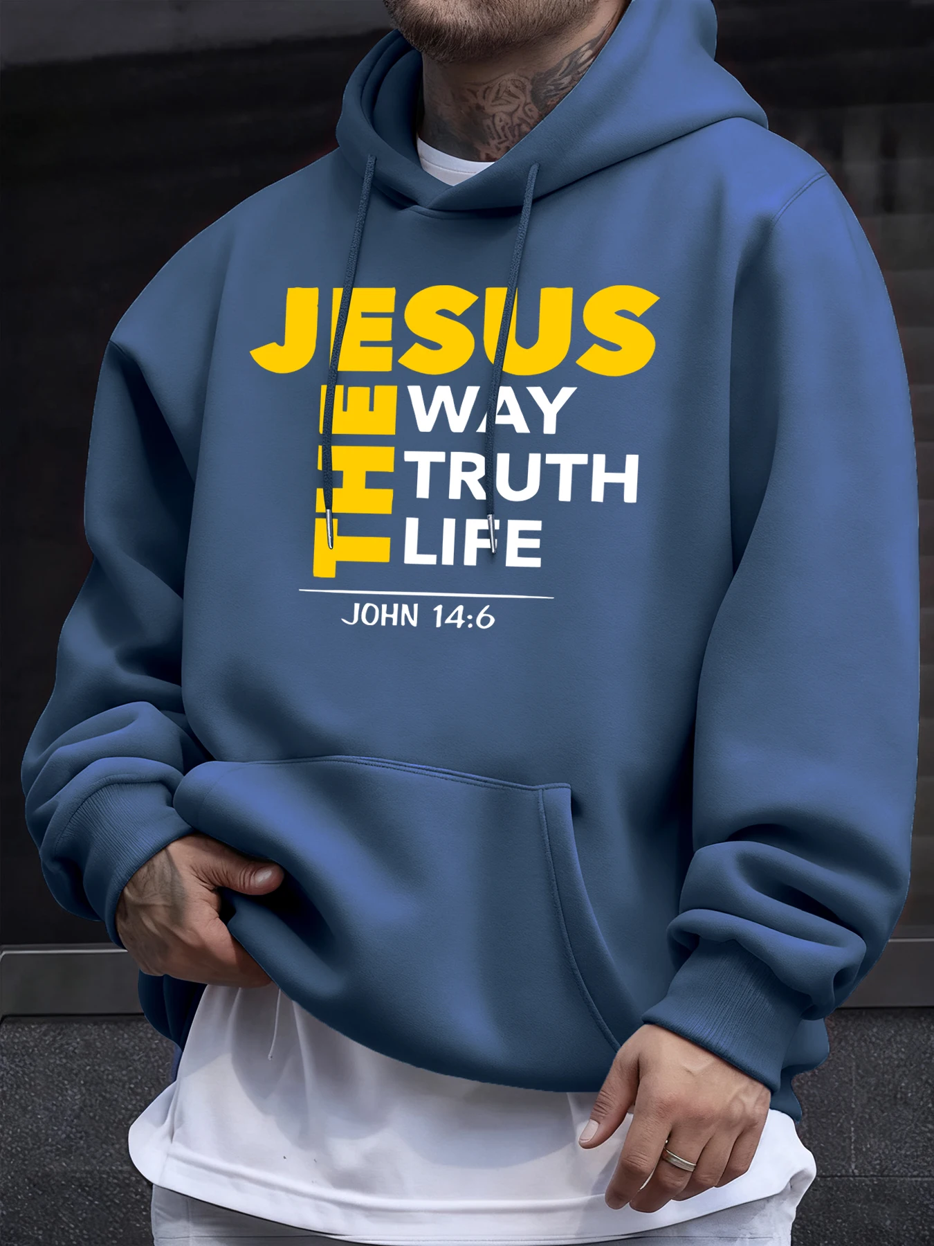 Men's Fleece Hoodie With Pockets - Image 1
