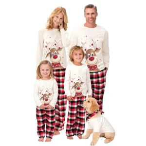 Christmas  Family Matching Pajamas Outfits - Thumbnail Image 4