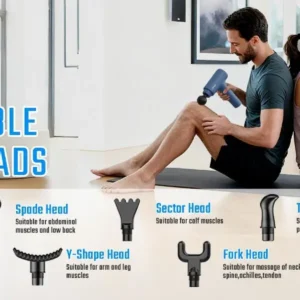 Deep Tissue Handheld Massage Gun, With Carrying Case - Thumbnail Image 4