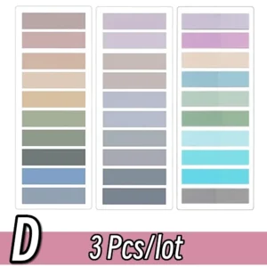 2400 Transparent Colorful Self Adhesive Sticky Note Pads - Office or School - Thumbnail Image 2