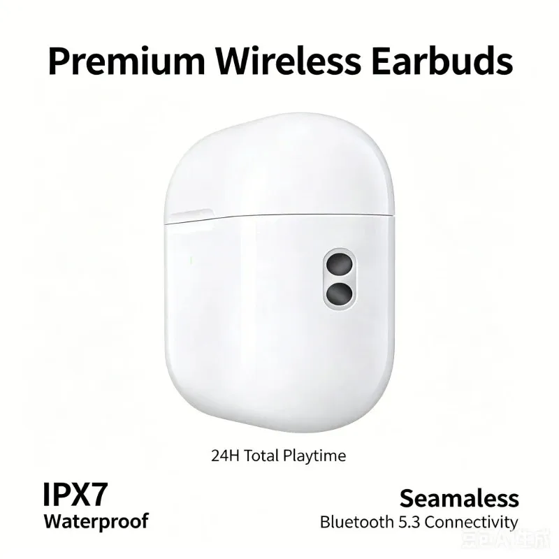 Pro 3  Bluetooth Wireless Earbuds with Heart Rate Monitoring,  Waterproof  For IPhone - Image 1