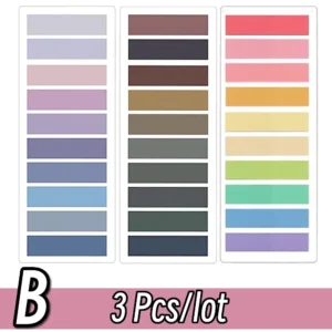 2400 Transparent Colorful Self Adhesive Sticky Note Pads - Office or School - Thumbnail Image 7