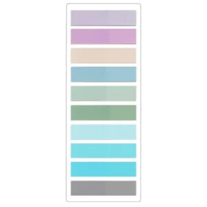 2400 Transparent Colorful Self Adhesive Sticky Note Pads - Office or School - Thumbnail Image 8
