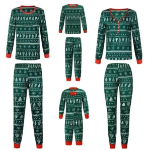 Matching Christmas Family Pajamas Set - Thumbnail Image 3