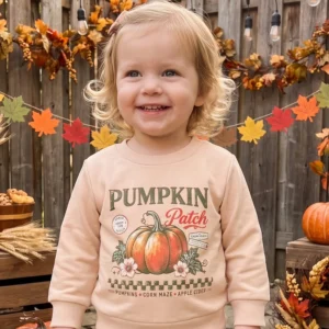 Long Sleeve Girls /Boys Pumpkin Sweatshirt
