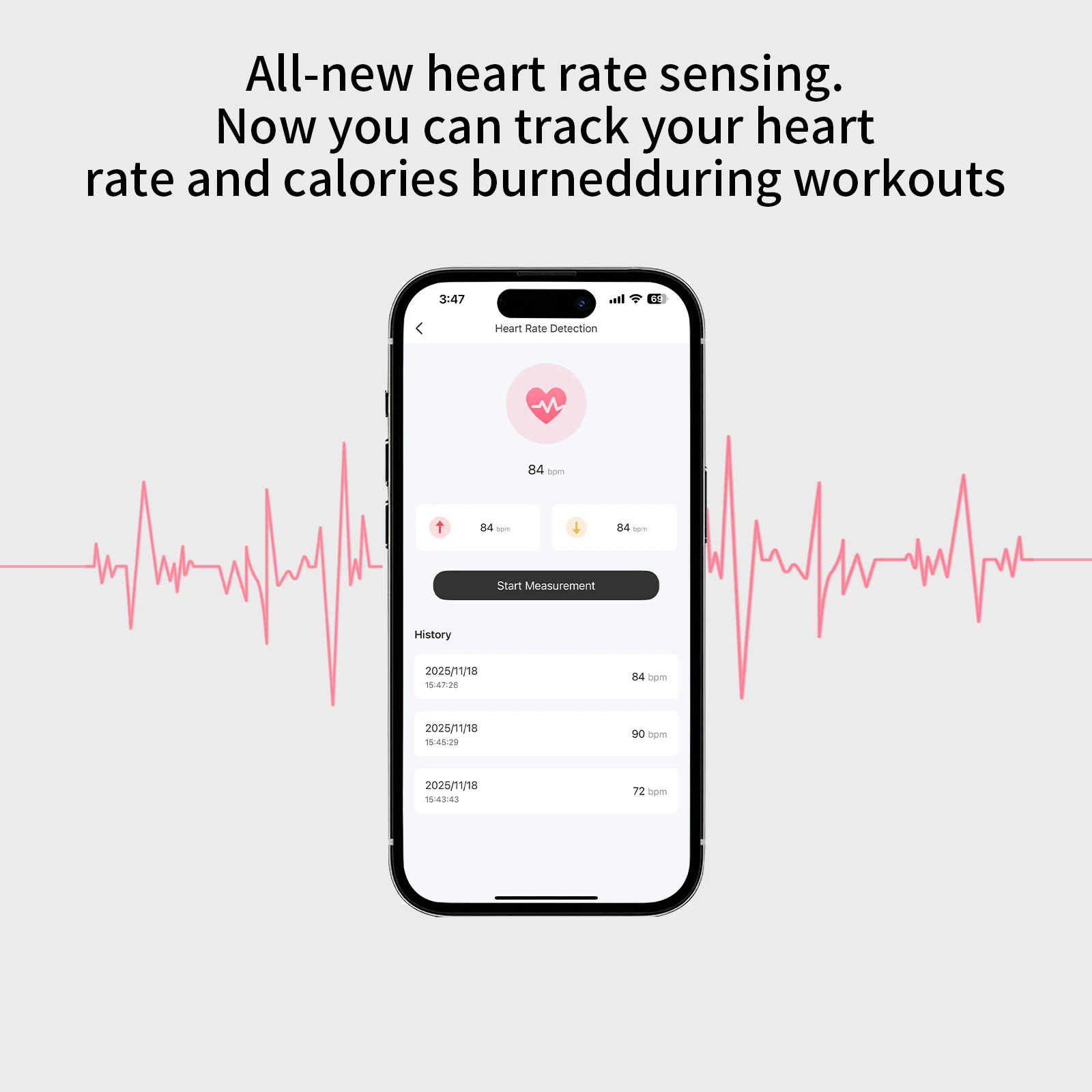 Pro 3  Bluetooth Wireless Earbuds with Heart Rate Monitoring,  Waterproof  For IPhone - Image 2