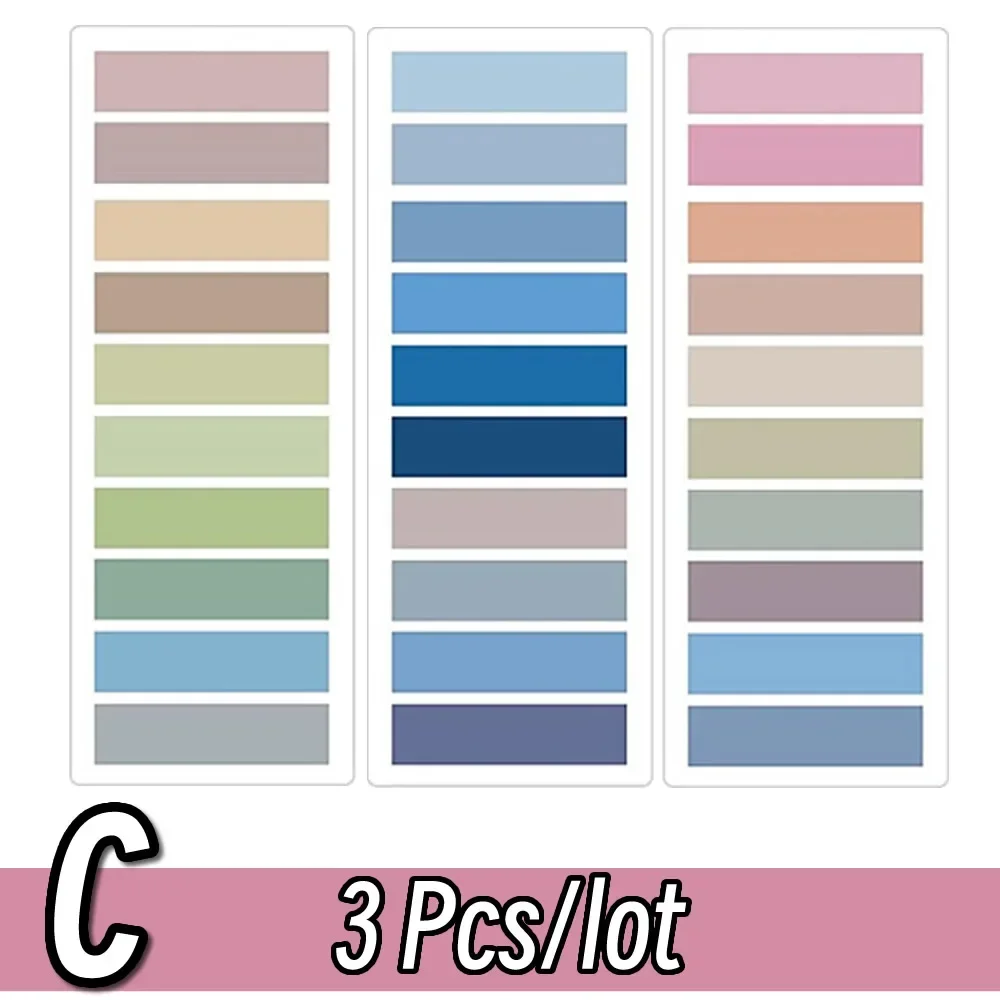 2400 Transparent Colorful Self Adhesive Sticky Note Pads - Office or School - Image 3