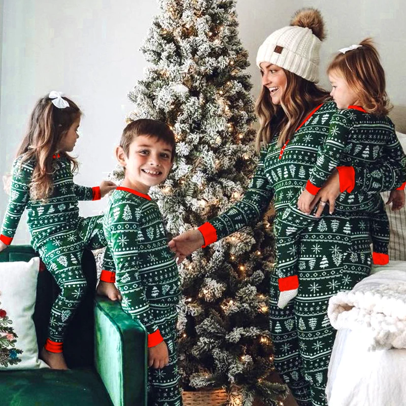 Matching Christmas Family Pajamas Set - Image 1